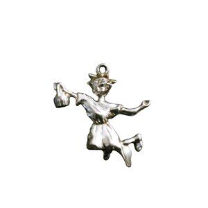 Vintage Rare Flower Girl Bracelet or Necklace Charm Good Condition Clean